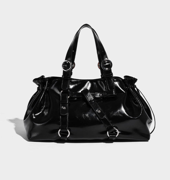 VELORA Noir Slouch Bag