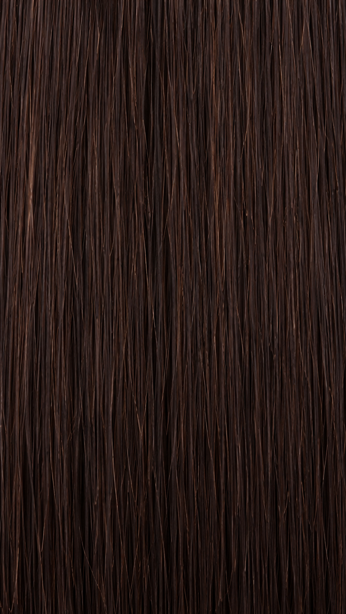24" Straight Clip-In Hair Extensions – Chocolate Brown