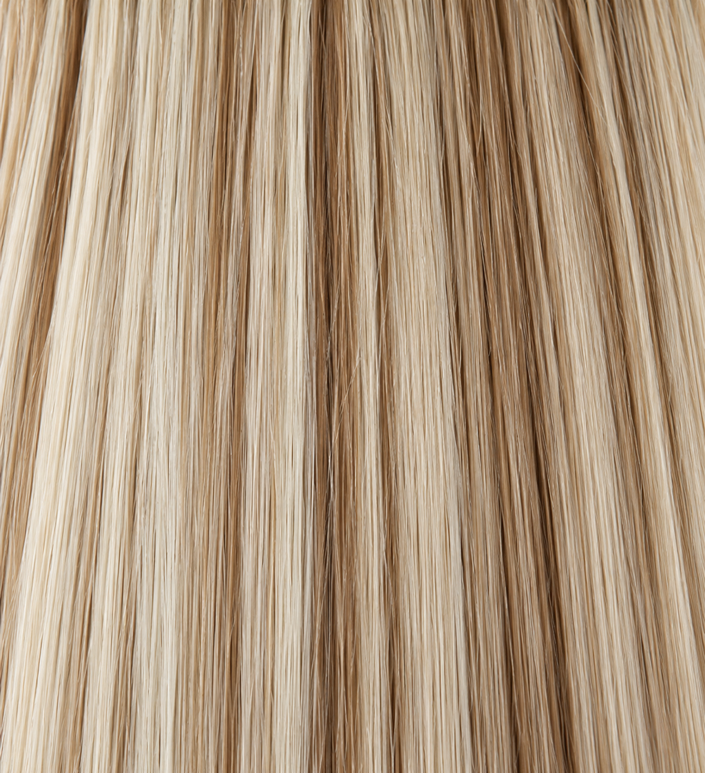 24" Straight Clip-In Hair Extensions – Highlighted Blonde