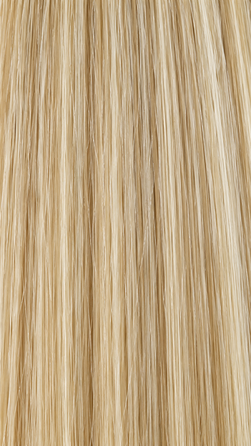 24" Straight Clip-In Hair Extensions – Platinum Blonde