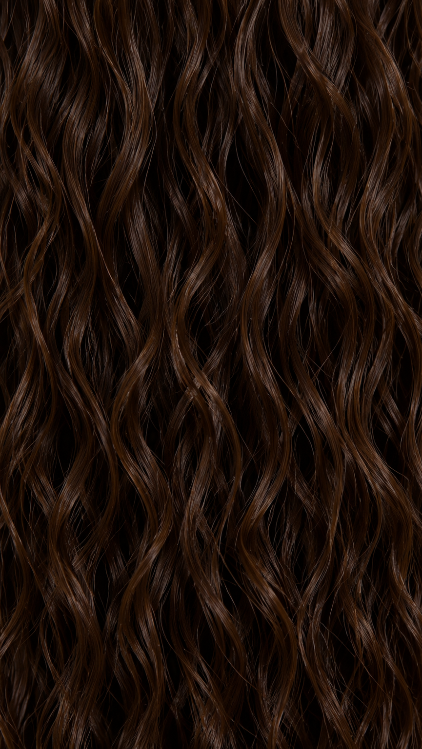 18" Curly Ponytail Extension – Chocolate Brown