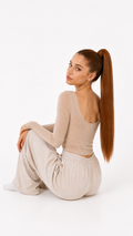 24" Straight Ponytail Extension – Copper Ginger
